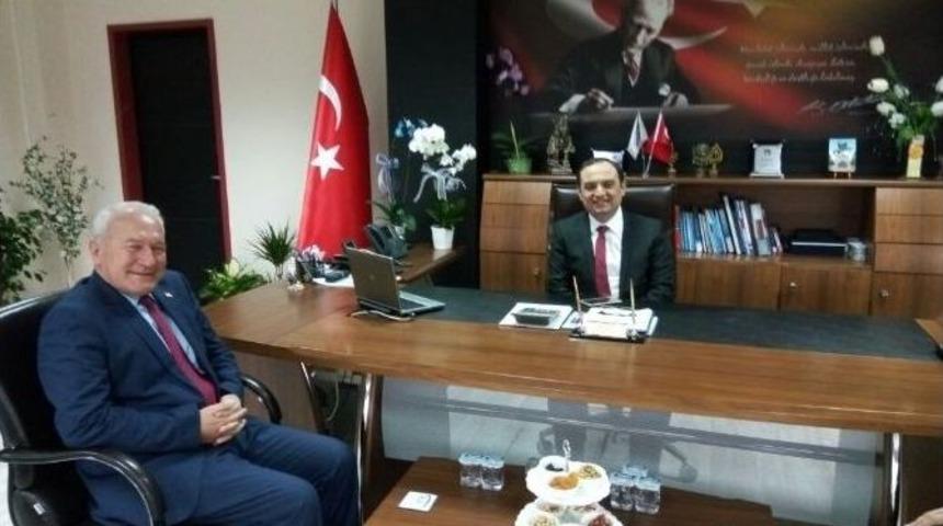Başkan Yılmaz&rsquo;dan Sgk İl M&uuml;d&uuml;r&uuml; Ercan&rsquo;a Ziyaret