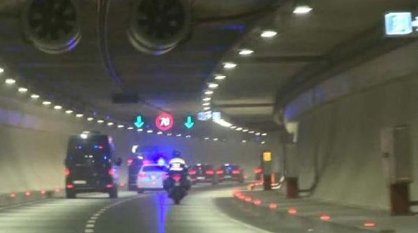 Cumhurbaşkanı Erdoğan Avrasya T&uuml;nelini Kullandı