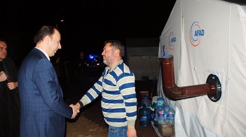 Vali Abdullah Erin, Samsat İl&ccedil;esinde Sabahlıyor