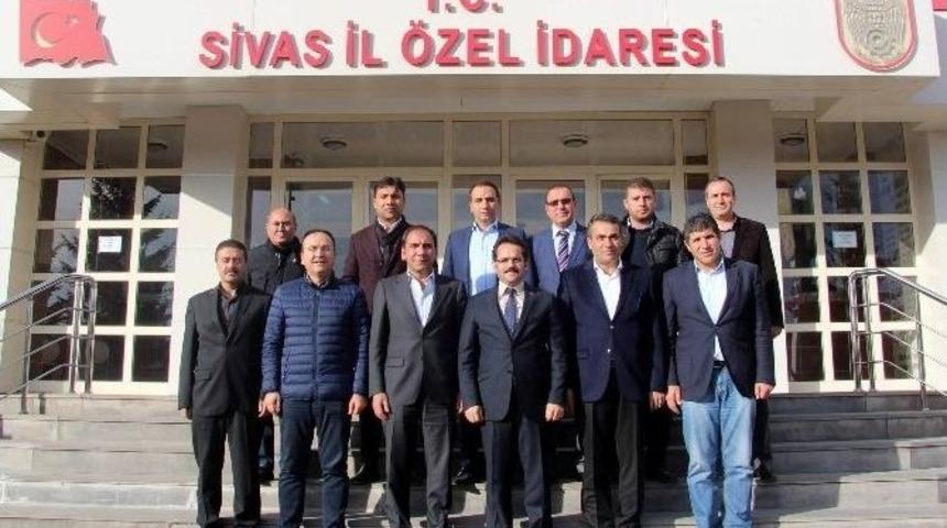Sivasspor Yönetiminden, İl Özel İdaresi Genel Sekreteri Kaya’ya Ziyaret