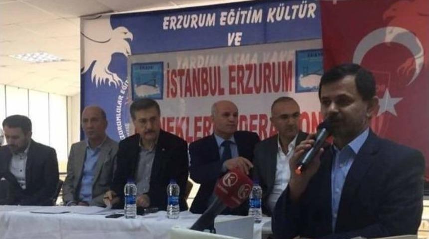 İstanbul Erzurum Dernekler Federasyonu&rsquo;nda Ahmet Ağırman G&uuml;ven Tazeledi