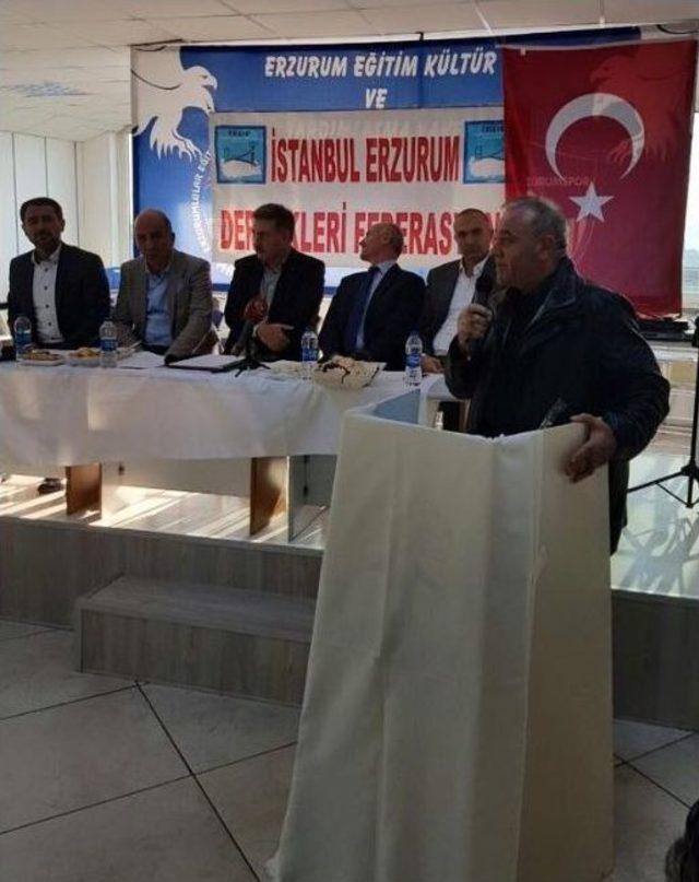 İstanbul Erzurum Dernekler Federasyonu’nda Ahmet Ağırman Güven Tazeledi