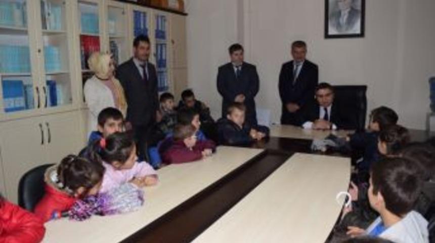 İlkokul &Ouml;ğrencilerinden Kaymakam Karaaslan&rsquo;a Ziyaret