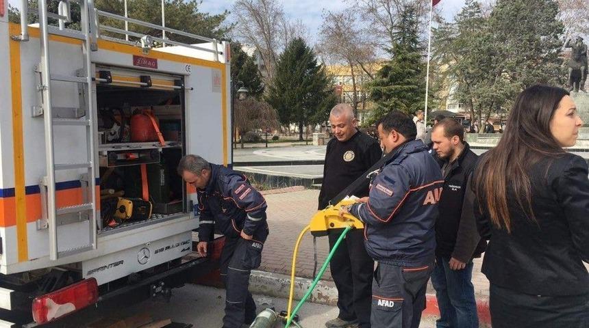 Kırklareli Valilik Meydanı&rsquo;nda Afad Standı