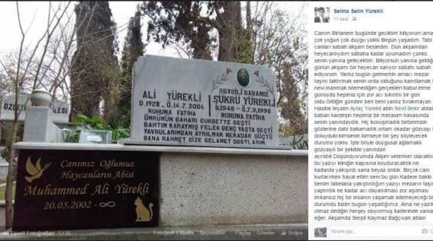 Kalbine Yenilen Muhammed&rsquo;In  Mezar Taşına "hay&rsquo;Canların Abisi" Yazıldı