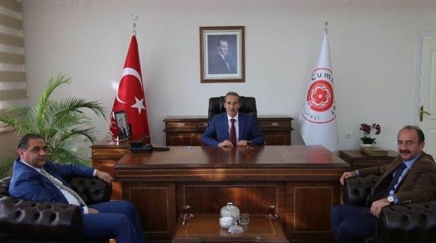 Başkan &Ccedil;ift&ccedil;i&rsquo;den, C&uuml; Rekt&ouml;r&uuml; Yıldız&rsquo;a Hayırlı Olsun Ziyareti