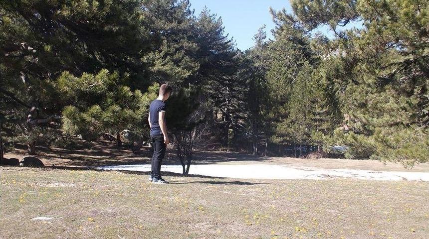 G&ouml;lc&uuml;k Dağında 4 Mevsim Birden Yaşanıyor