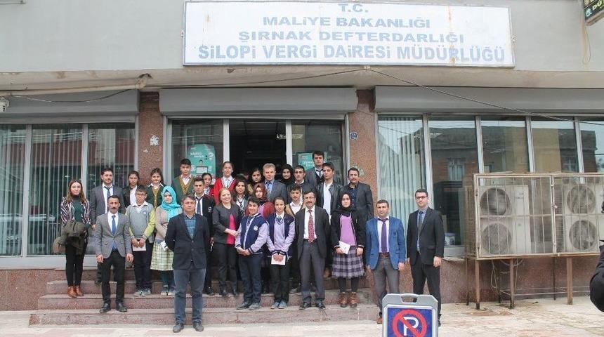 Silopili &Ouml;ğrencilerden Vergi Dairesine Ziyaret