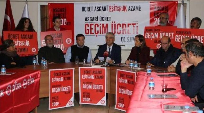 Disk "2017 Yılı Asgari &Uuml;cretinin En Az 2000 Lira Net Olması Gerekir"