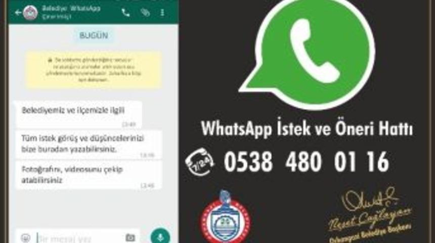 Belediyeden Watsapp İhbar Hattı