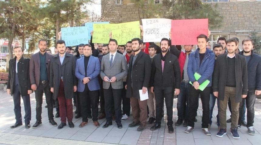 Elazığ&rsquo;da Kud&uuml;s&rsquo;teki Ezan Yasağı Kınandı