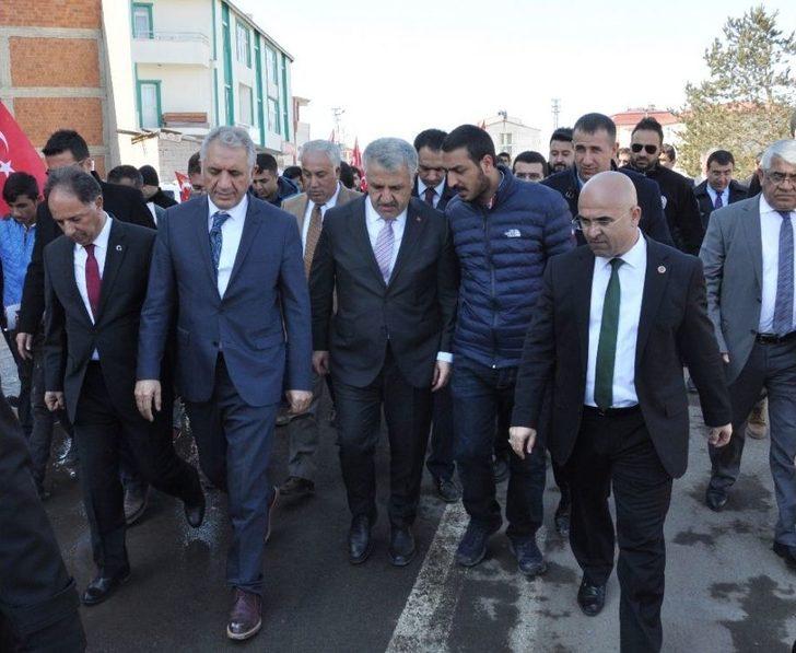 Bakan Arslan, Selim’de Bayraklar Ve Evetlerle Karşılandı G2