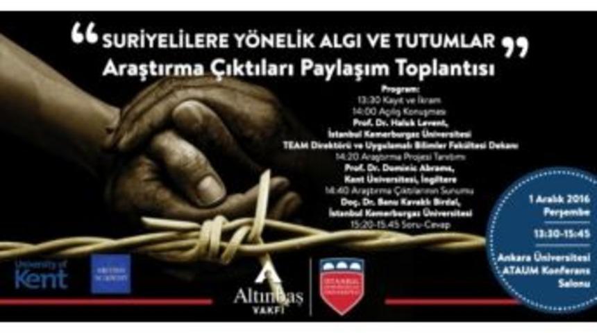 Suriyelilere Y&ouml;nelik Algı Ve Tutumlar