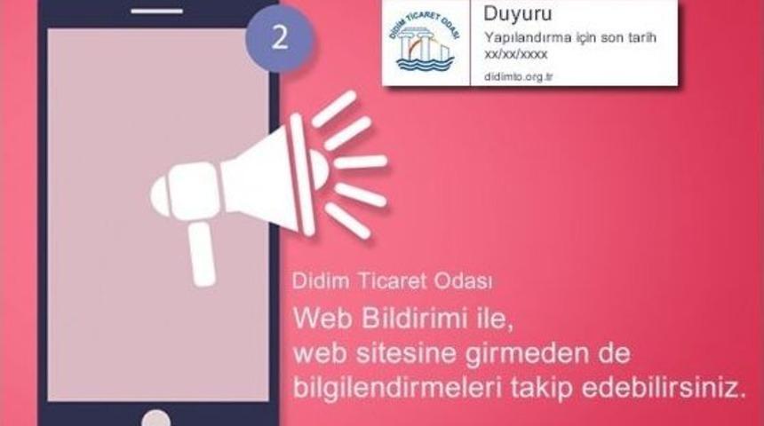 Didim Ticaret Odası’ndan Üyelerine Yeni Hizmet