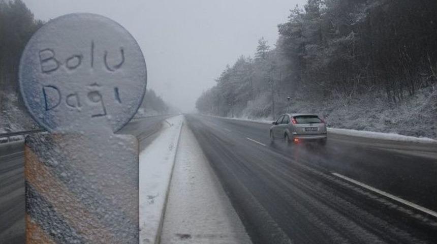 Bolu Dağı&rsquo;nda Kar Yağışı Başladı