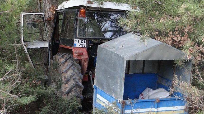 Bilecik&rsquo;te Trakt&ouml;r Kazası, 2 Yaralı