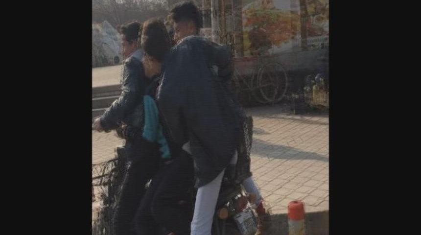 Iğdır&rsquo;da Motosikletle Tehlikeli Yolculuk