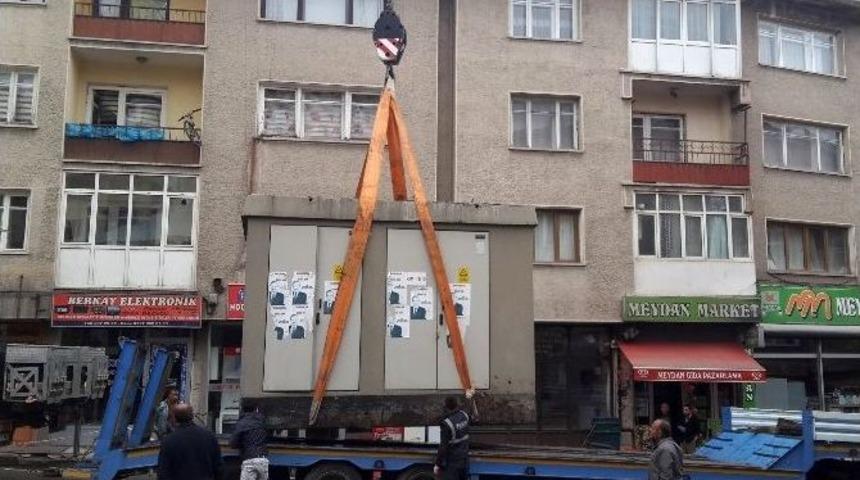 B&uuml;y&uuml;kşehir Trafoların Yerlerini Değiştiriyor