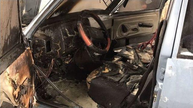 Düzce’de Seyir Halindeki Otomobil Yandı