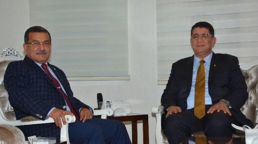 Aesob Başkanı Dere&rsquo;den Uzunkaya&rsquo;ya Ziyaret