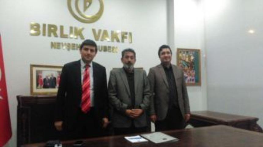 İşkur İl M&uuml;d&uuml;r&uuml; Barata, Birlik Vakfı Başkanı Leblebici&rsquo;yi Ziyaret Etti