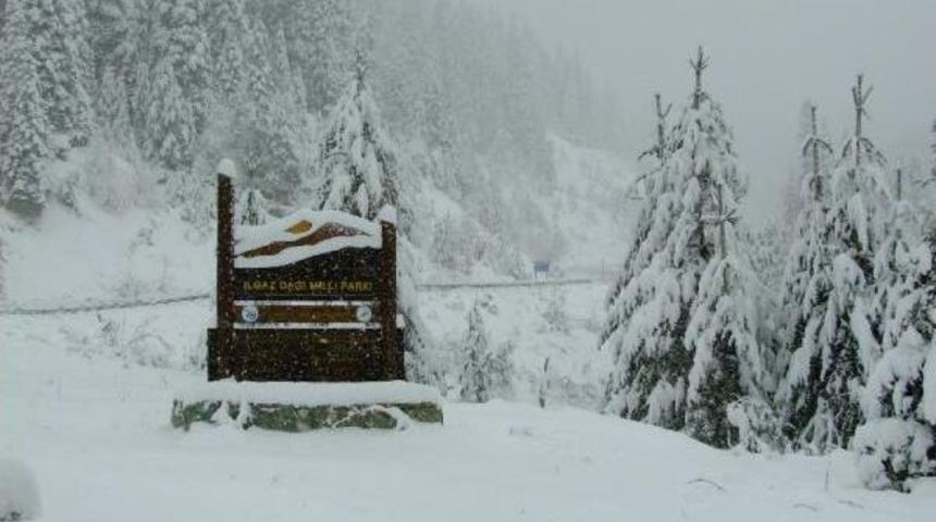 Ilgaz Dağı'nda Kar 30 Santime Ulaştı