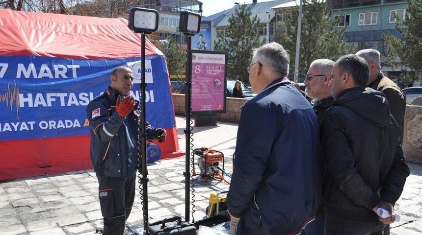 Tunceli&rsquo;de Deprem Bilinci Oluşturuluyor
