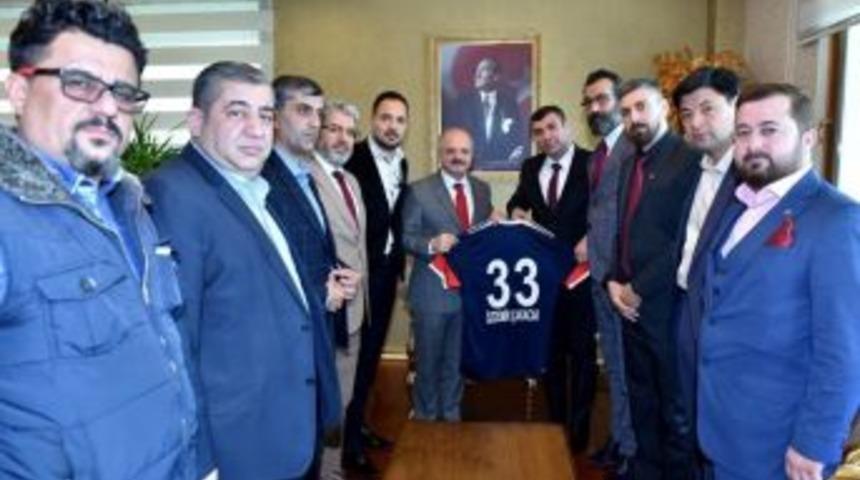 Mersin İdmanyurdu Y&ouml;netiminden Vali &Ccedil;akacak&rsquo;a Ziyaret