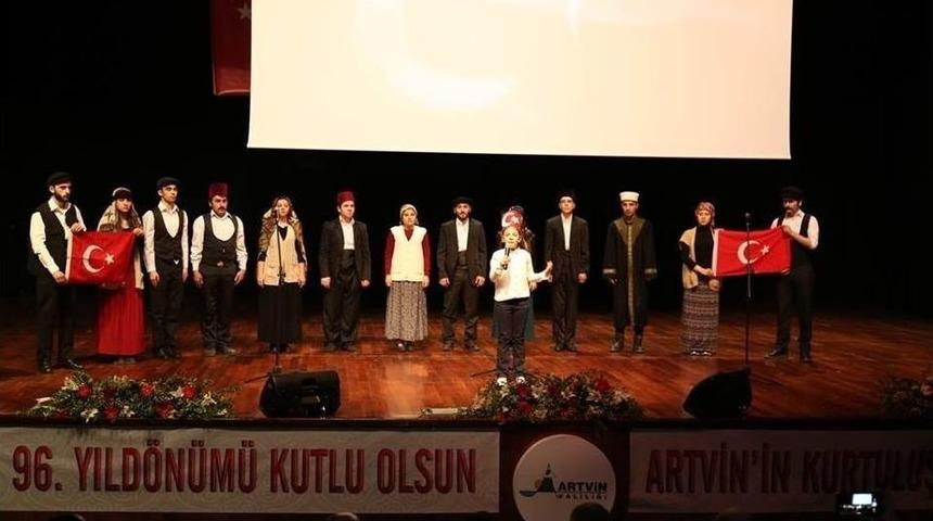 Artvin&rsquo;in D&uuml;şman İşgalinden Kurtuluşunun 96. Yıld&ouml;n&uuml;m&uuml; Kutlamaları