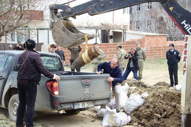 Gelibolu’da Bulunan Merminin Kapsül Kısmı Patlatıldı