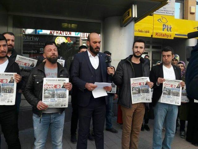 Kütahyalı Gençler, Kemal Kılıçdaroğlu’na ’evet’ Gazetesi Gönderdi