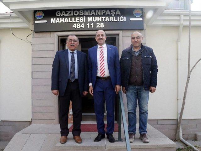 Başkan Duruay, Mahalle Muhtarlarını Ziyaret Etti