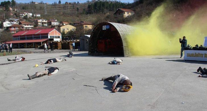 Maden Ocağı Sahasında 660 Kişi İle Dev Tatbikat G1