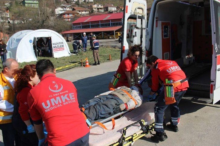 Maden Ocağı Sahasında 660 Kişi İle Dev Tatbikat G5