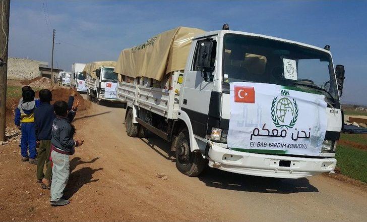 El Bab’a İlk Yardım Konvoyu Ulaştı G3