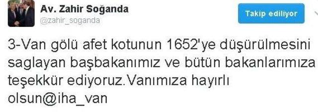 Ak Parti Van İl Başkanı Soğanda’dan Van Gölü Müjdesi