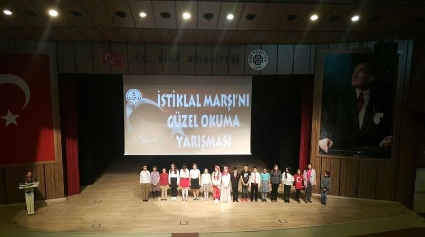 Biga&rsquo;da İstiklal Marşını En G&uuml;zel Okuyanlar Belirlendi