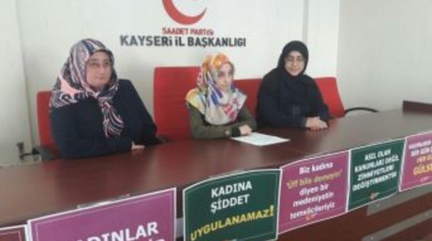 Sp Kadın Gen&ccedil;lik Kolları Başkanı G&uuml;lay Sağlam, "bu Kutlamalar Batının İki Y&uuml;zl&uuml;l&uuml;ğ&uuml;n&uuml; Ortaya Koymaktadır"