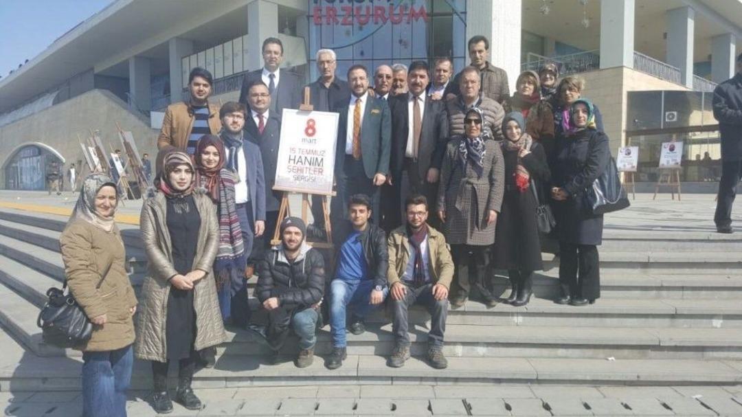 Paland&ouml;ken İl&ccedil;e Başkanlığından 15 Temmuz Kahraman Kadınlar Sergisi