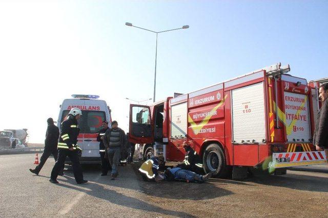 Erzurum’da Tır İle Otomobil Çarpıştı: 5 Yaralı