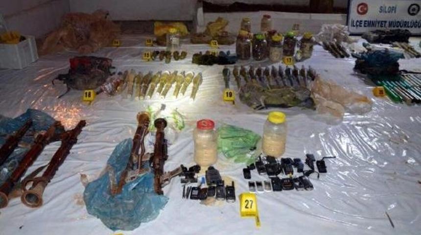 Silopi'deki Bir Evin Bodrumunda Pkk'nın Cephaneliği Bulundu