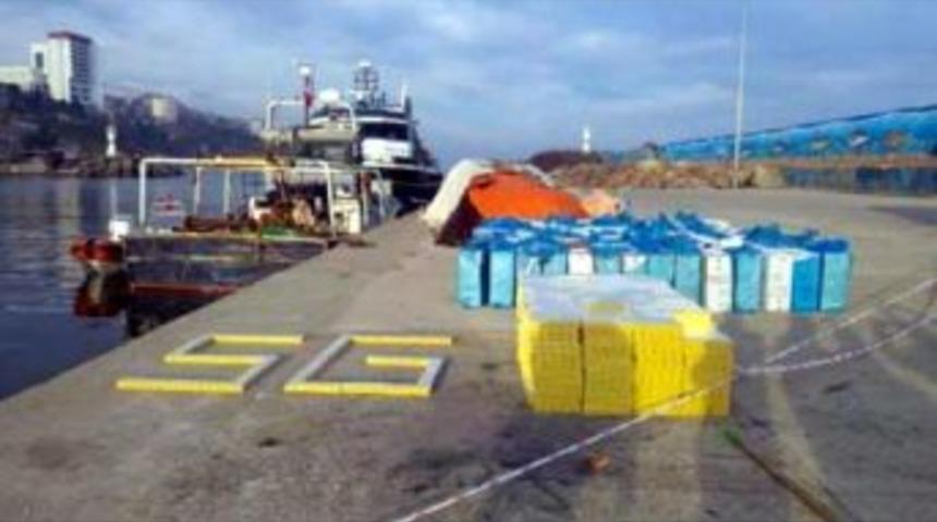 Sahil G&uuml;venlik'ten Ka&ccedil;ak Sigara Operasyonu