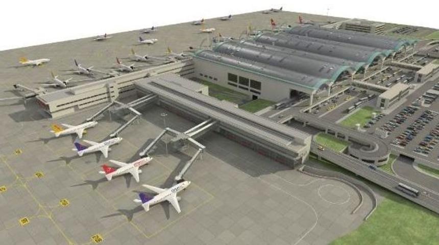 Sabiha G&ouml;k&ccedil;en Havalimanı Terminali 25 Bin Metre Kare B&uuml;y&uuml;yor
