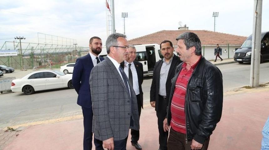 Başkan K&ouml;şker, Esnaf Ve Vatandaşları Ziyaret Etti