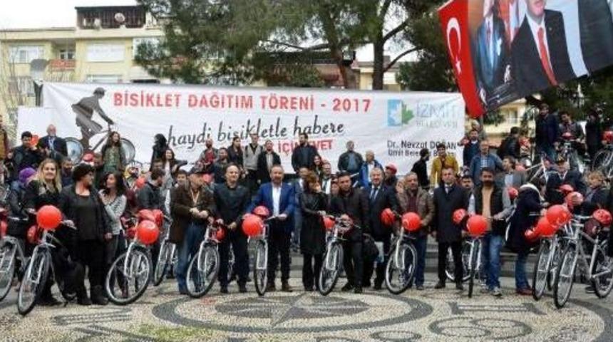 Kocaeli'de Gazeteciler Bisikletlendi