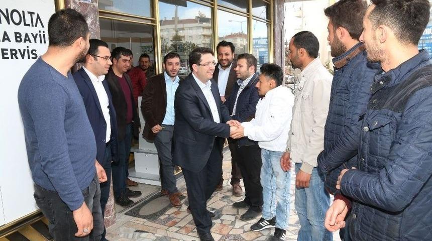 Başkan Yazgı Gen&ccedil; Esnaflarla Buluştu