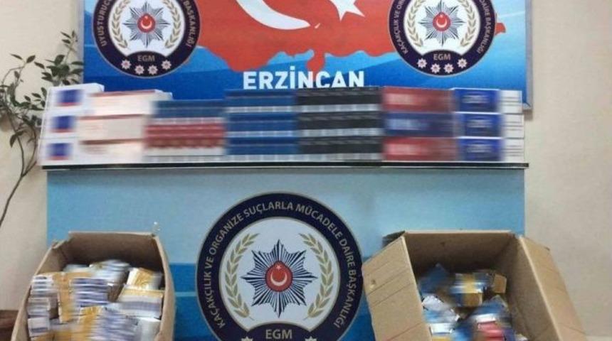 Erzincan Da Kaçak Sigara Operasyonu