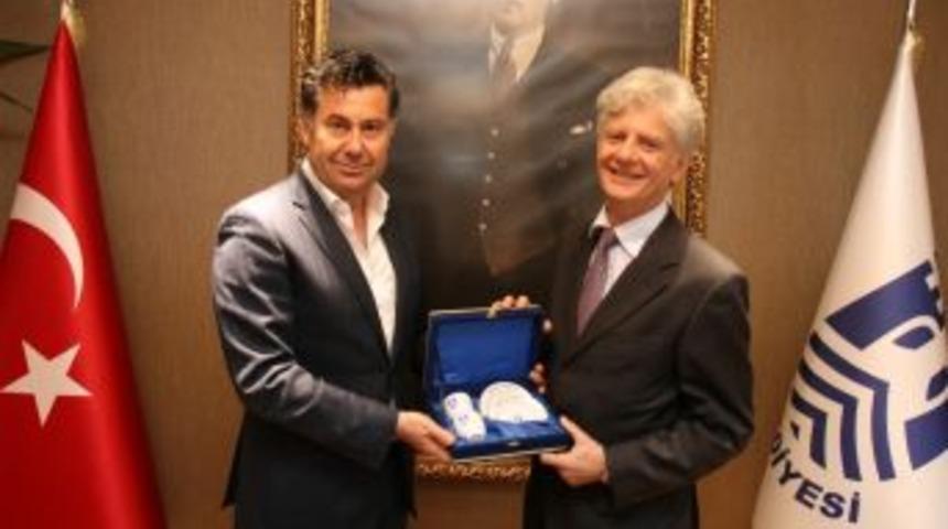 Avusturya B&uuml;y&uuml;kel&ccedil;isi&rsquo;nden Başkan Kocadon&rsquo;a Ziyaret