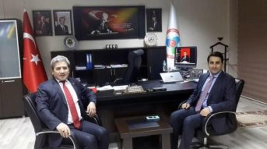 Saray Kaymakamı Bayır, Doğu Anadolu G&uuml;mr&uuml;k Ve Ticaret B&ouml;lge M&uuml;d&uuml;r&uuml; &Ccedil;elebi&rsquo;yi Ziyaret Etti