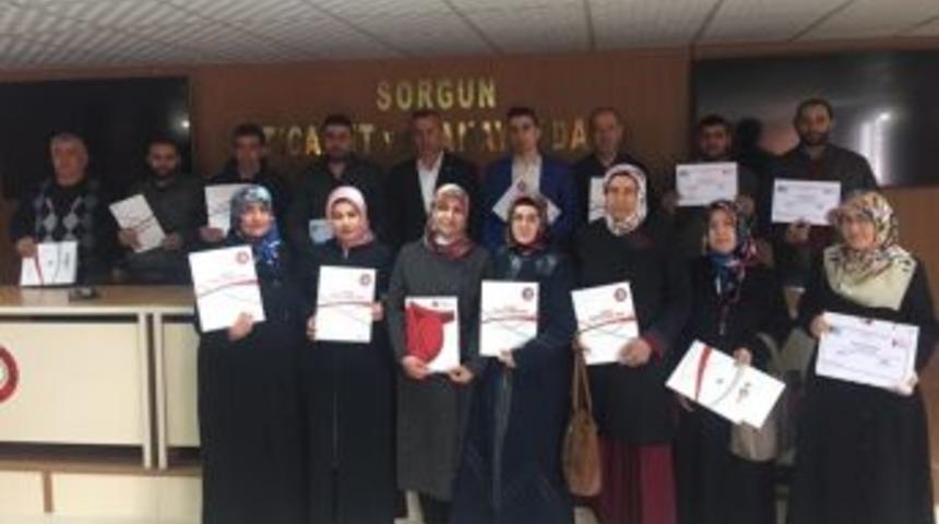 Sorgun&rsquo;da 59 Gen&ccedil; Girişimci Sertifikasını Aldı